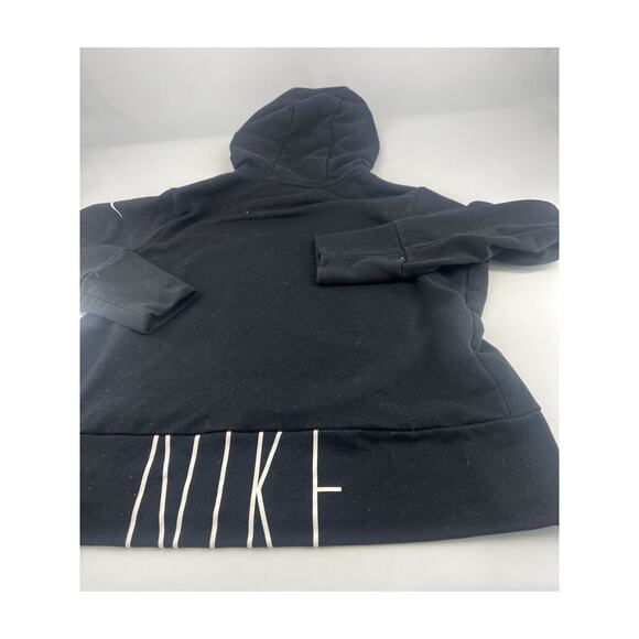 Nike Dri Fit Sweatshirt Womens Extra Large Black White Hooded Sports Y2K Active - Picture 8 of 9